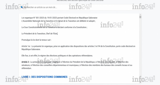 Code électoral du Gabon