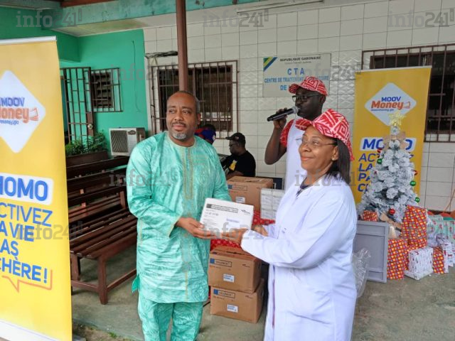 Moov Africa Gabon Telecom en soutien aux enfants vivant avec le VIH au CTA de Nkembo