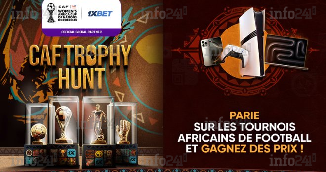 CAF Trophy Hunt : gagnez un iPhone, un MacBook, une PlayStation et d’autres prix grâce à l’offre 1xBet !