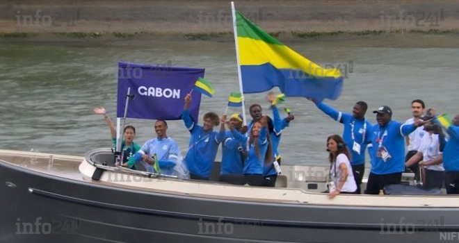 Le Gabon parade à la cérémonie d’ouverture des Jeux Olympiques de Paris